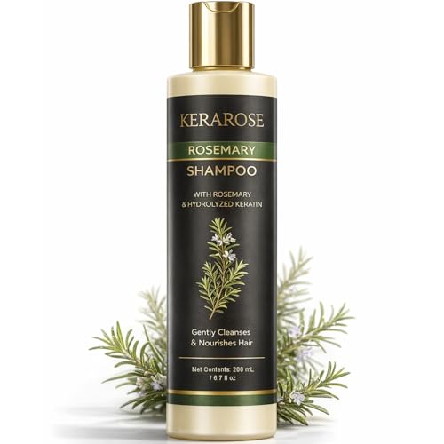 Nichalous Kerarose Hair Growth Kerarose Shampoo Rosemary Shampoo Volumizing & Strengthening Formula with Hydrolyzed Keratin Nourishing Repair Care Shampoos for Fine or Weak Hair Unisex (1)