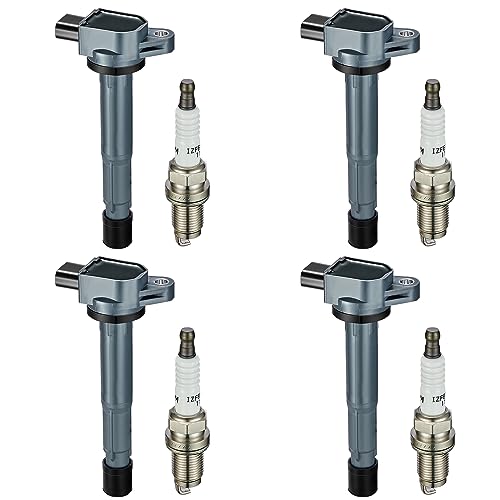 Image of BDFHYK Ignition Coil Pack UF417 and Iridium Spark Plugs SP1018 Compatible with Acura TSX 2002 2003 2004 2005 2006 2007 2008 l4 2.4L Acura Oem Coil Pack Coil for 52-1781 Set of 4