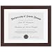 Americanflat Mahogany Document Frame - Made to Display Documents Sized 8.5x11 Inches with Mat and 11x14 Without Mat - Document Frame, Certification Frame, High School Diploma Frame