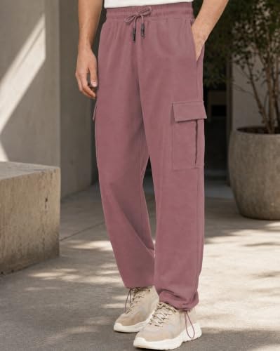 Image of Nobero Joggers for Men | Oversized Fit | Elasticated Waist with Drawcord | Soft & Breathable Fabric | Loose Track Pants | Casual & Streetwear