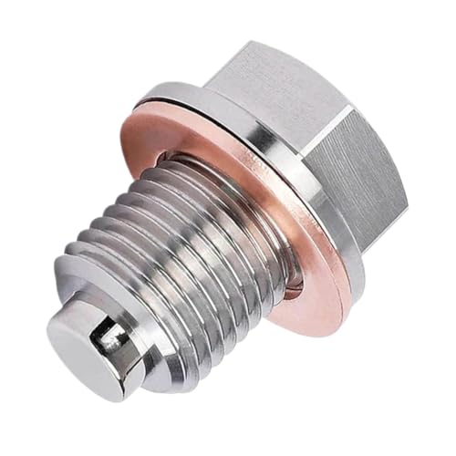 Tornillo de aceite M12x1.5mm magnético en acero inoxidable de alta resistencia mecánica