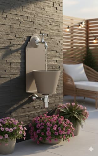 Springbrunnen Wand Eisen 42/PR – Taupe