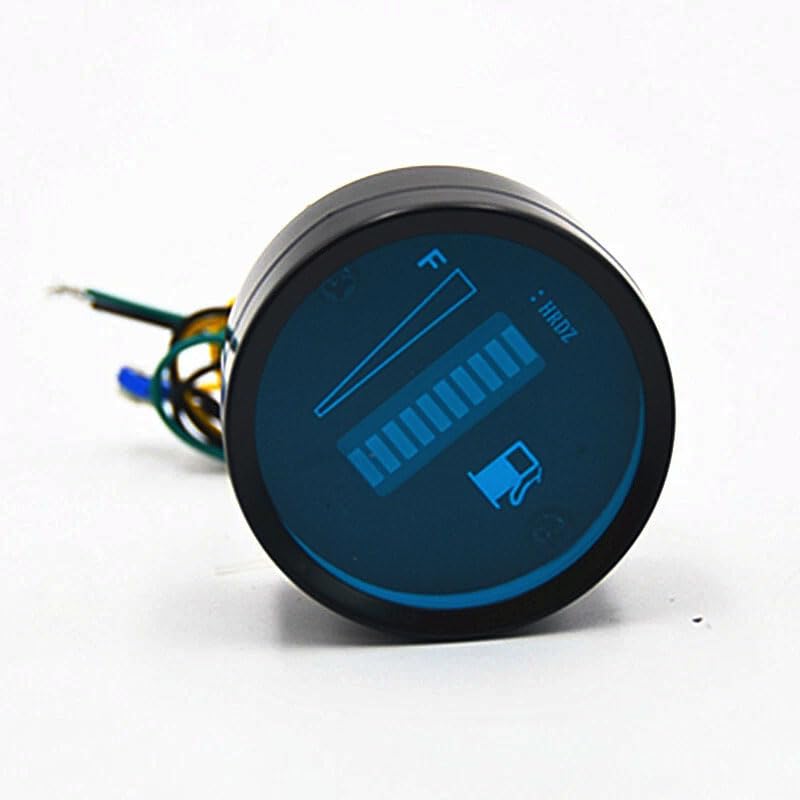 2''/52MM Car Fuel Gauge Kit Car Meter Digital Blue LED Light Automotive Universal