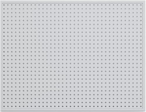 SLLS 有孔ボード パンチングマグネットボード 壁掛け スチール 磁石対応 フック付き デスク・キッチン・玄関用 多機能収納 おしゃれ 丈夫 (ホワイト,100×40センチメートル)