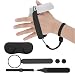 Produktbild Handschlaufe für Oculus Quest 2 Touch-Controller Griffgurte Verstellbarer Befestigungsgurt mit Nylon-Zauberband + 2 * Daumenstiftkappen + Linsenabdeckung VR-Zubehör
