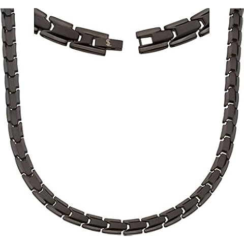 Smarter LifeStyle Elegant Titanium Magnetic Therapy Necklace Pain Relief for Neck Arthritis Migraine Headaches Shoulders and Back Black Cover