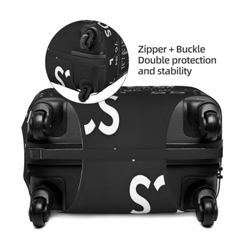 Periodic Table Science Chemistry Luggage Cover for Suitcase, Suitcase Cover Protector Fit 18-21 Inch Luggage Travel Accessories, S4