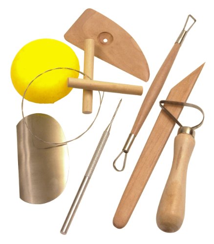 Kemper Jakar Pottery Tool Set - 8 Stück Keramik Werkzeug - Keramikwerkzeug-Set - Für alle Altersgruppen - Enthält 8 Keramik Werkzeugteile