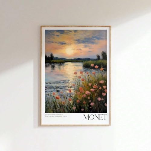 Peinture à l'huile esthétique Monet, voyage artistique pour votre salon