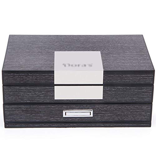 Preisvergleich Produktbild Jia He Schmuckkästchen Schmuckschatulle -E0 Grade Faserplatte, vernünftige Trennwand, Klavierlack, Damen Holz 2-Schicht-Multifunktions-Haushalt Schmuck Aufbewahrungsbox - 2 Farben erhältlich @@