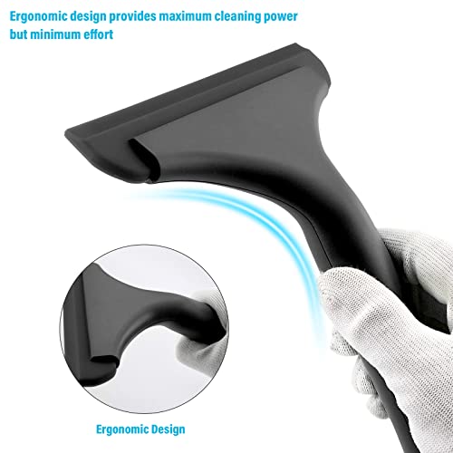 Image of Gomake Small Silicone Squeegee Window Shower Squeegee Tool,Auto Water Blade for Car Windshield, Window, Mirror, Glass Door,Bathroom