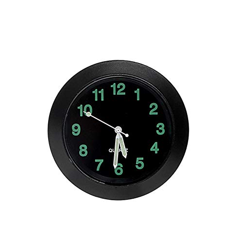yangGradel 1 reloj luminoso para ventilación de coche, reloj de cuarzo, para decoración de coche, color negro Cover