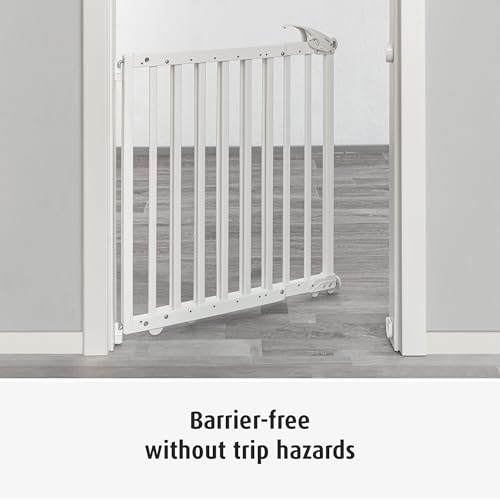 reer Türgitter und Treppenschutzgitter | Baukasten zum Selberbauen | zum Klemmen oder Schrauben | ausziehbar 63-106 cm | weiß