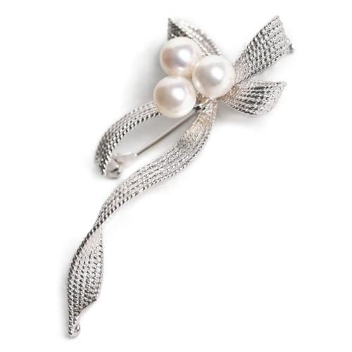 [ニナーズ] あこや真珠 ブローチ 6.5-7.0mm アコヤ真珠 あこや アコヤ 真珠 パール 日本製 レディース アクセサリー シルバー 結婚式 入学式 卒業式 入園式 卒園式 B2501Tのサムネイル