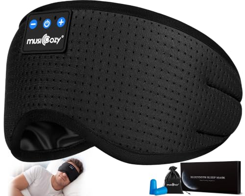 MUSICOZY Sleep Headphones Bluetooth 5.4 Sleep Mask with HD Sound...