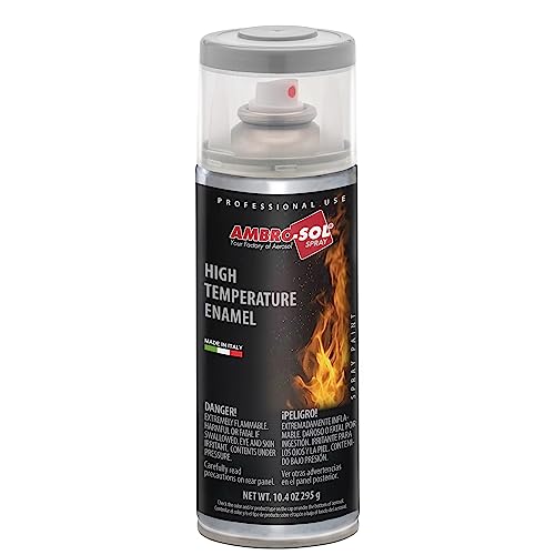 Ambro-Sol V400TEMP2 Vernis/Peinture Haute Température, Permet de Renouveler les Surfaces Normalement Soumises à Hautes Températures, Aérosol en Fer-Blanc...