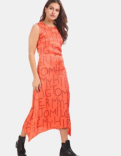 Image of Tommy Hilfiger Women A-Line Casual Below The Knee Dress