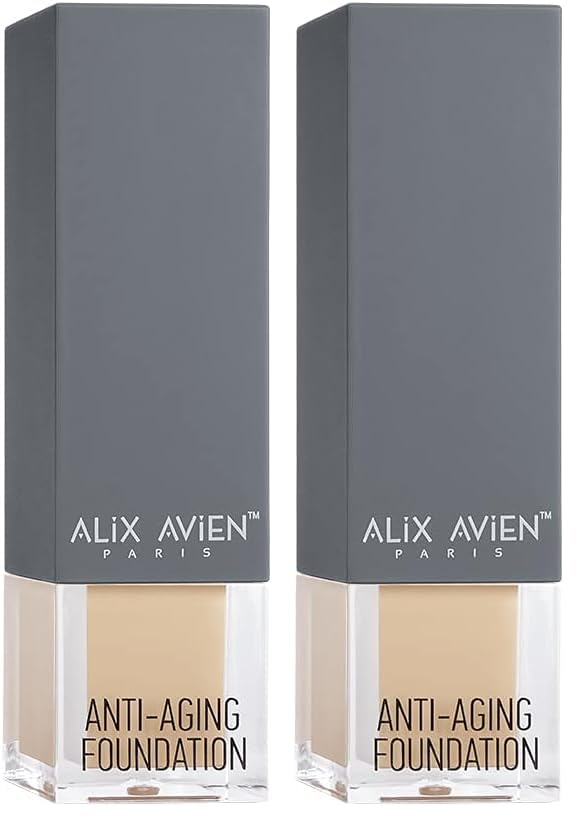 Yaşlanma Karşıtı Vitamin İçeren Nemlendirici SPF15+ Fondöten - Anti Aging Foundation 508 Sable Sand (2 paketi)