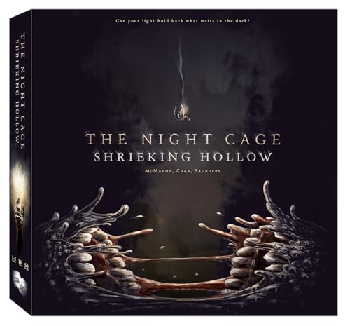 Smirk & Dagger The Night Cage Expansion The Shrieking Hollow Tile Placement - Juego de mesa cooperativo con nuevas amenazas y desafíos, para mayores de 14 años, de 1 a 5 jugadores y de 40 a 60 minutos