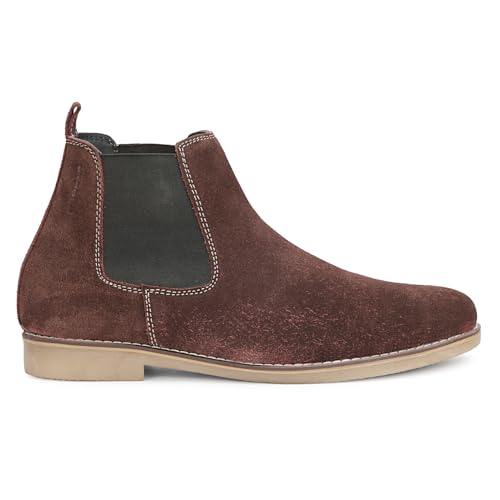 Image of Kraasa Men's Chelsea Boots for Men, Premium Vegan Leather, Fashion Ankle, Modern Casual, Smart Casual & Formal Footwear
