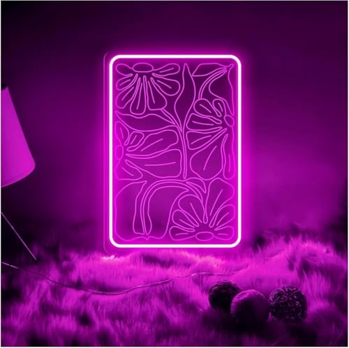 Enseigne néon Floral pour illuminer vos soirées et inviter la nature au mur