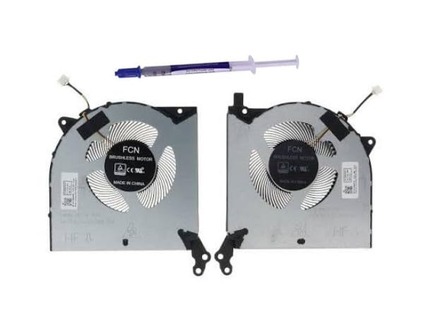 CPU+GPU (Pair) Cooling Fan for Lenovo Legion 5i / Legion 5-15IMH05 / 5-15IMH05H / 5-15ARH05 / Y7000 R7000 2020 Series Laptop 5 15IMH05H (12 Volt Fan) Comes with High quality (Thermal paste)-image-45