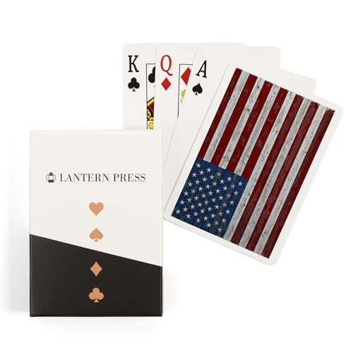 Lantern Press Baraja Americana Distressed, 52 Cartas Poker