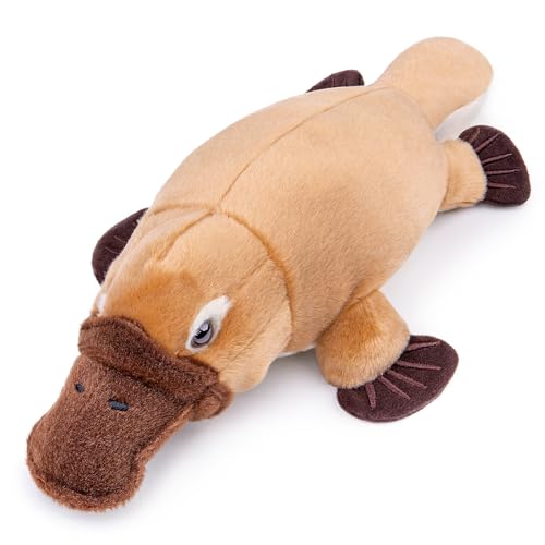 lilizzhoumax Schnabeltier Kuscheltier 35cm Kawaii Realistische Weiches Schnabeltier Plüschtier Plüsch Stofftier Spielzeug Kissen Dekoration Geburtstagsgeschenke für Kinder und Babys Mädchen Jungen