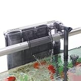AKKEE Aquarium Filter Ultra Quiet Hang On Filter for Fish Tank Filter Waterfall Water Silent...