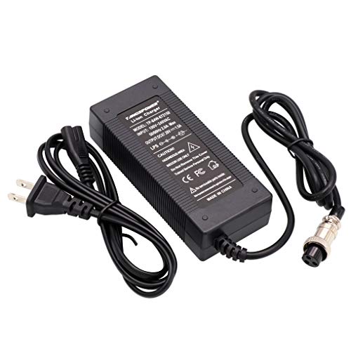 TANGSPOWER 67.2V Charger 60V 16S Lithium Battery 1.5A 57.6V 59.2V 64V Auto-Stop Smart Tools Wheelbarrow (Connector: 3 Prong Inline (GX-16))