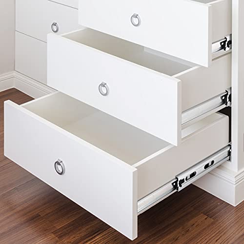 Gobrico Hardware 22-inch 100 lb. Hydraulic Soft Self Close Full Extension Ball Bearing Drawer Slides 3Folds 1Pair