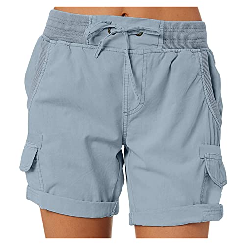 Short large taille haute femme plus size : pantalon décontracté ample mode - 3