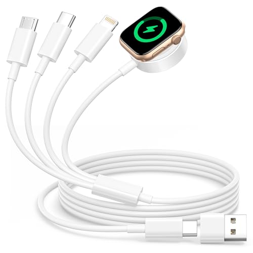 4 in 2 Caricatore per Apple Watch, Multi Carica Cavo