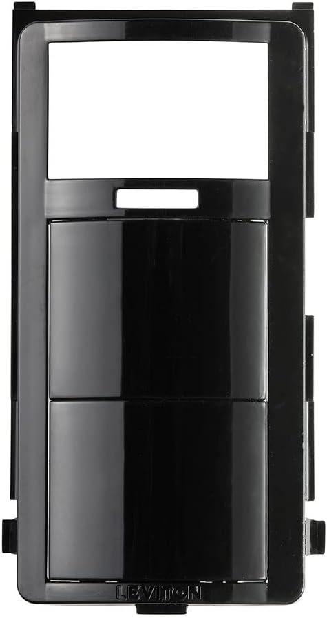 Leviton Combination Motion Sensor and Humidity Sensor Faceplate, Black, DHDKT-E