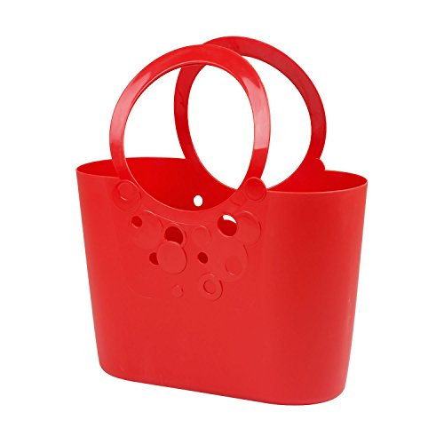 Sac a main Lily 14.8 Ltr en plastique flexible, en rouge