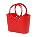 Borsa spiaggia cestino flessibile multiuso Lily 40 x 17 x 45,5 cm colore: rosso corallo