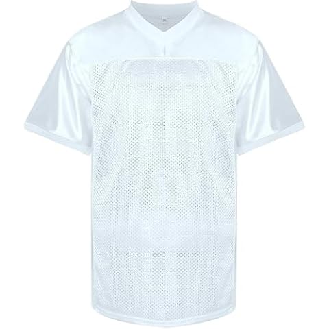 RE-HUO Mesh Practice Football Jersey, White Cover