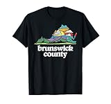 Brunswick County Virginia Outdoors & Nature Lover Retro 80s T-Shirt