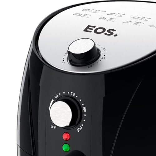 Fritadeira Sem Óleo Air fryer Eos Chef Gourmet 4 Litros Preto com Cinza Eaf40s 110v