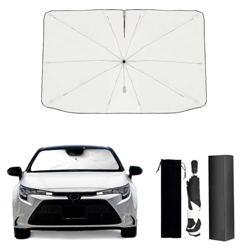 Umbrella Sunshade for Toyota Corolla Accessories 2025, Foldable Windshield Cover Sun Shade Umbrella Visor with UV Block Windshield Heat Insulation Protection (for Toyota Corolla 2020-2025)