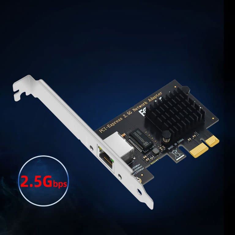 JMT Tarjeta interna PCIE 2500Mbps Gigabit Network Card 100/1000/2500Mbps RTL8125/I225V RJ45 PCI-E 2.5G Network Adapter (LI2501) miniatura 2
