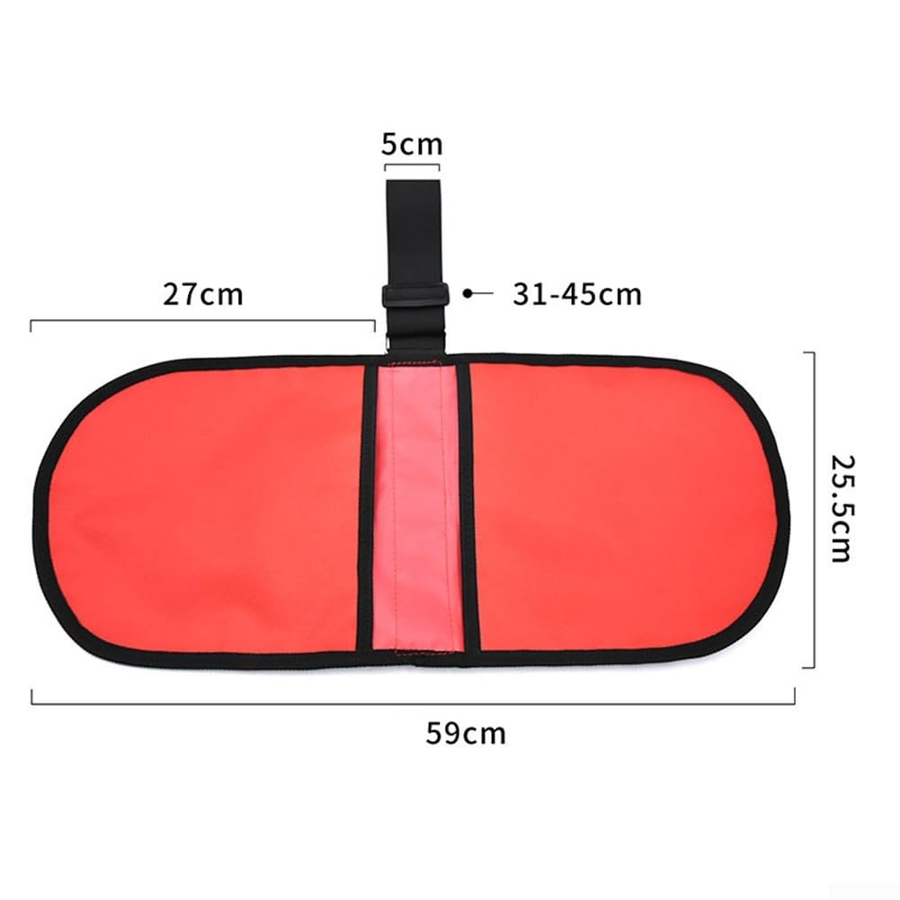 Jumplushion Sporting Goods Discus Shot Put Carrier Bag Oxford Cloth Polyester 2 Pockets Adjustable Strap 5cm Width Weather Resistant Black Red(Black)