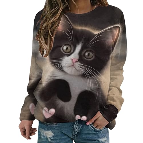 WVONIF - Robe Sweat Capuche Pull Manga Deku t-Shirts et Tops de Sport Femme Chemise de Nuit Long Femme Manteau Yorkshire Terrier XS Veste Running sans Manche Femme Gilet Kimono Femme