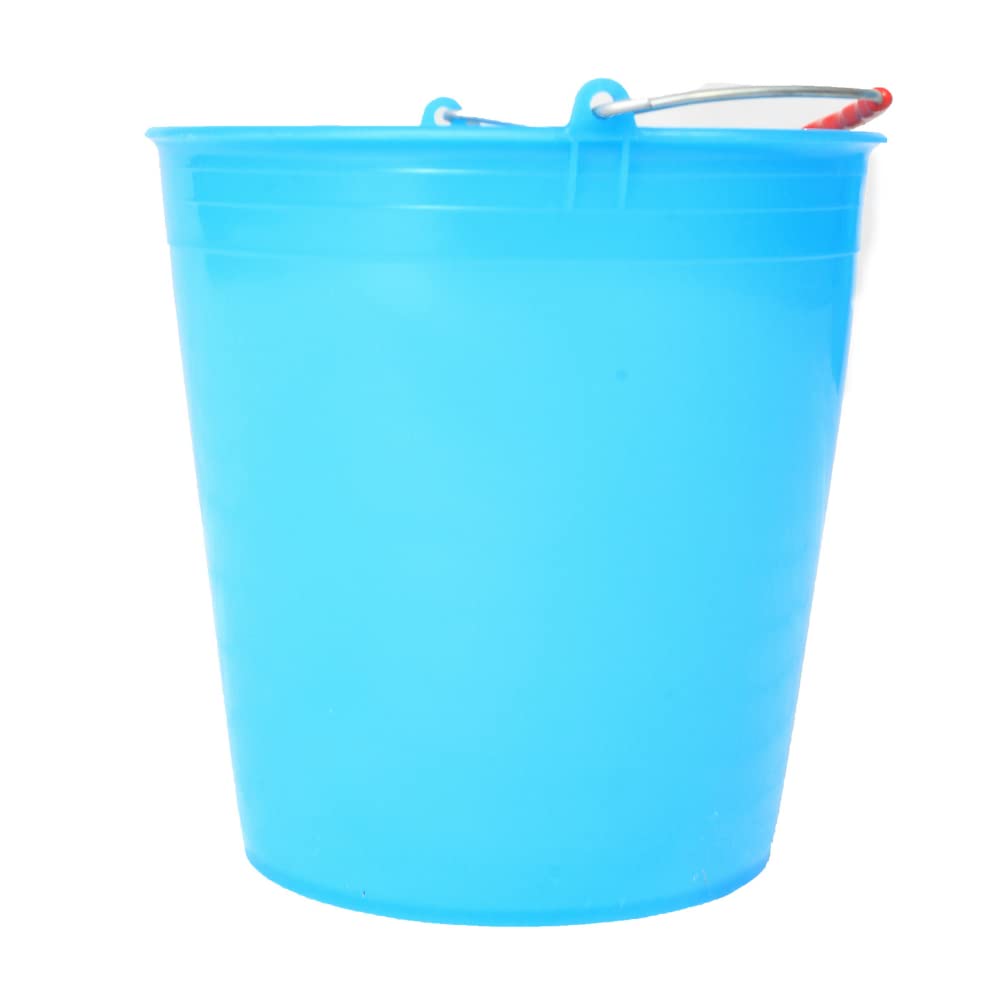 Secchio in plastica con manico in ferro e impugnatura (18 Lt)