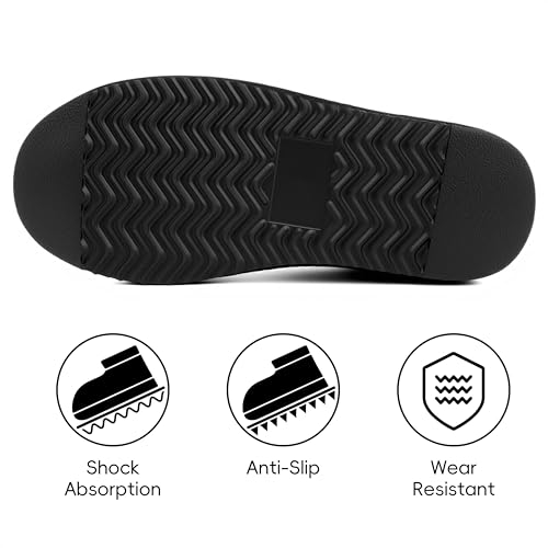 INMINPIN Women's Genuine Suede Slippers Fuzzy Warm House Mini Boots Slip On Memory Foam Fluffy Winter Shoes for Indoor and Outdoor4