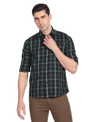 Image of Arrow Men's Cotton Solid Slim Fit Shirt