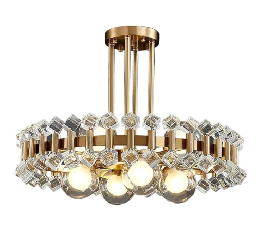 Luminaire boule de verre lustre plafonnier rond moderne pour chambre