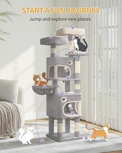 Árbol para gatos Hzuaneri 62.6 pulgadas interior miniatura 3