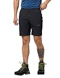 jack wolfskin wanderhose kinder Feuchtigkeitsregulierend Jack Wolfskin Herren Trail Shorts M Schnelltrocknende Kurze Wanderhose, Black, 52