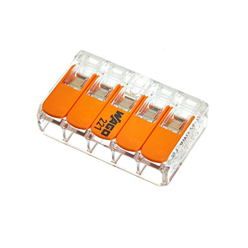 Wago Hebelverbindungsklemme 5 x 0 2-4 mm 10 Stück Packung BLV221415